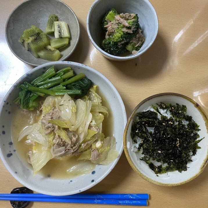 1食献立　肉豆腐